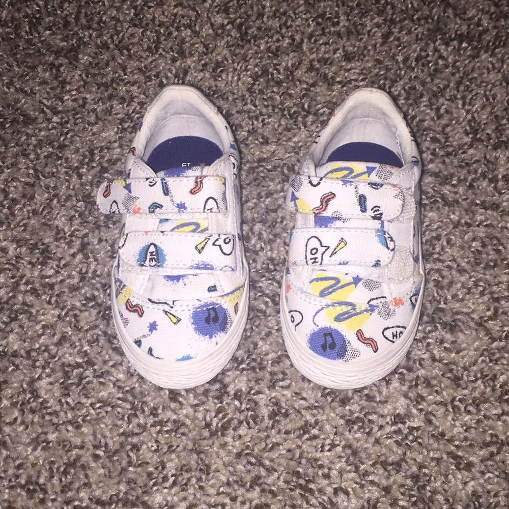 Zara Baby Printed Fabric Plimsolls - Picture 1 of 5